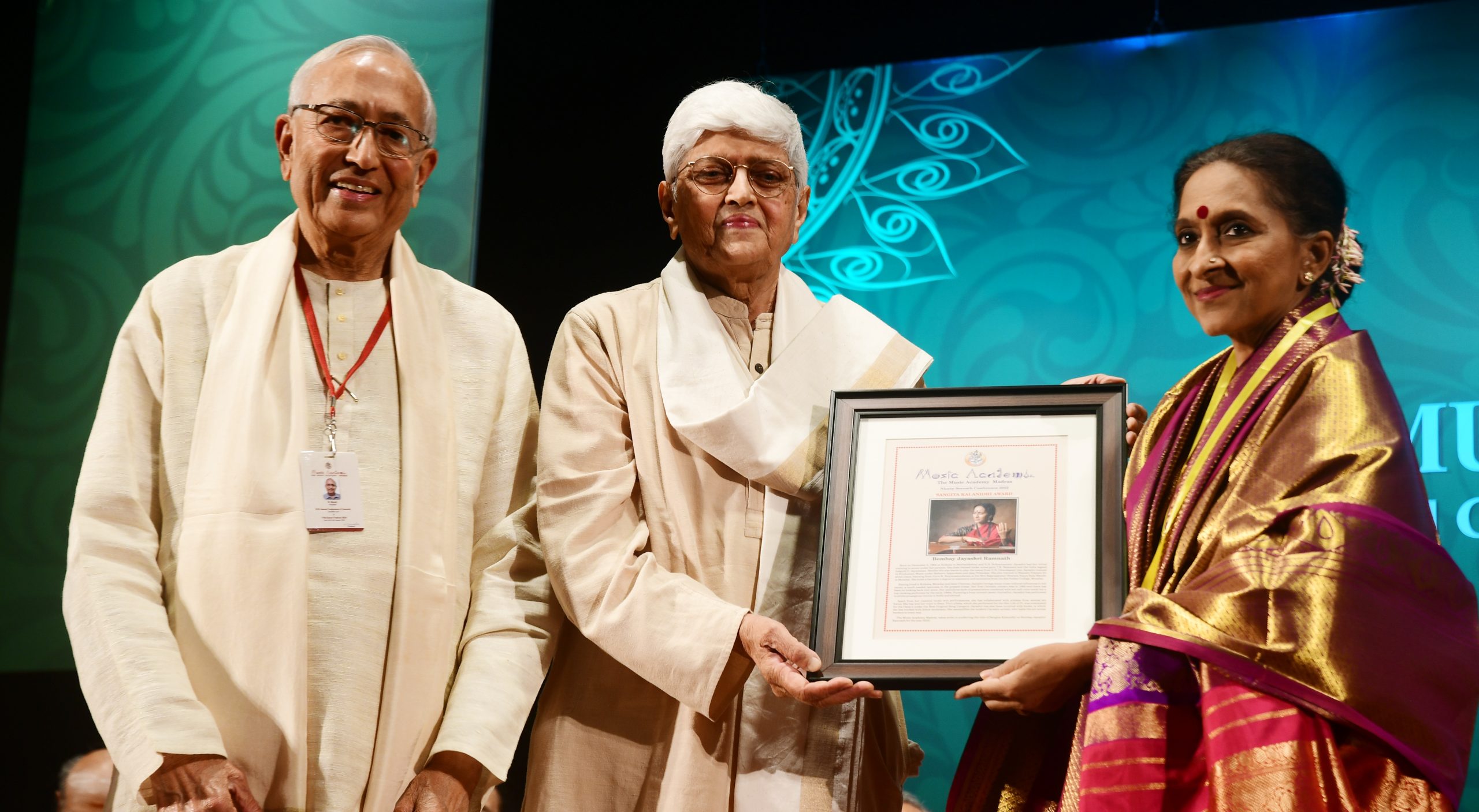 Sangita Kalanidhi Awardee Bomba Smt Jayashri Ramnath
