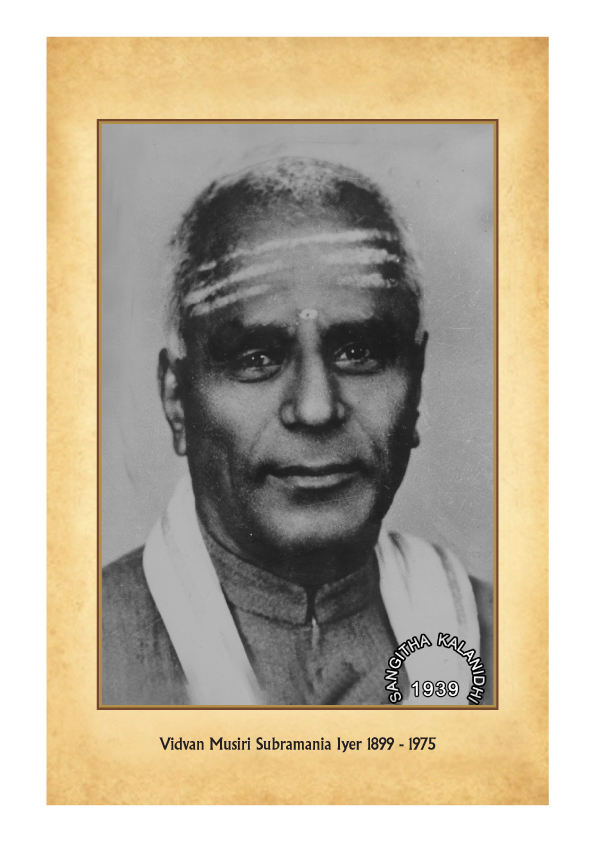 Vidwan Musiri’s presidential address at the Academy