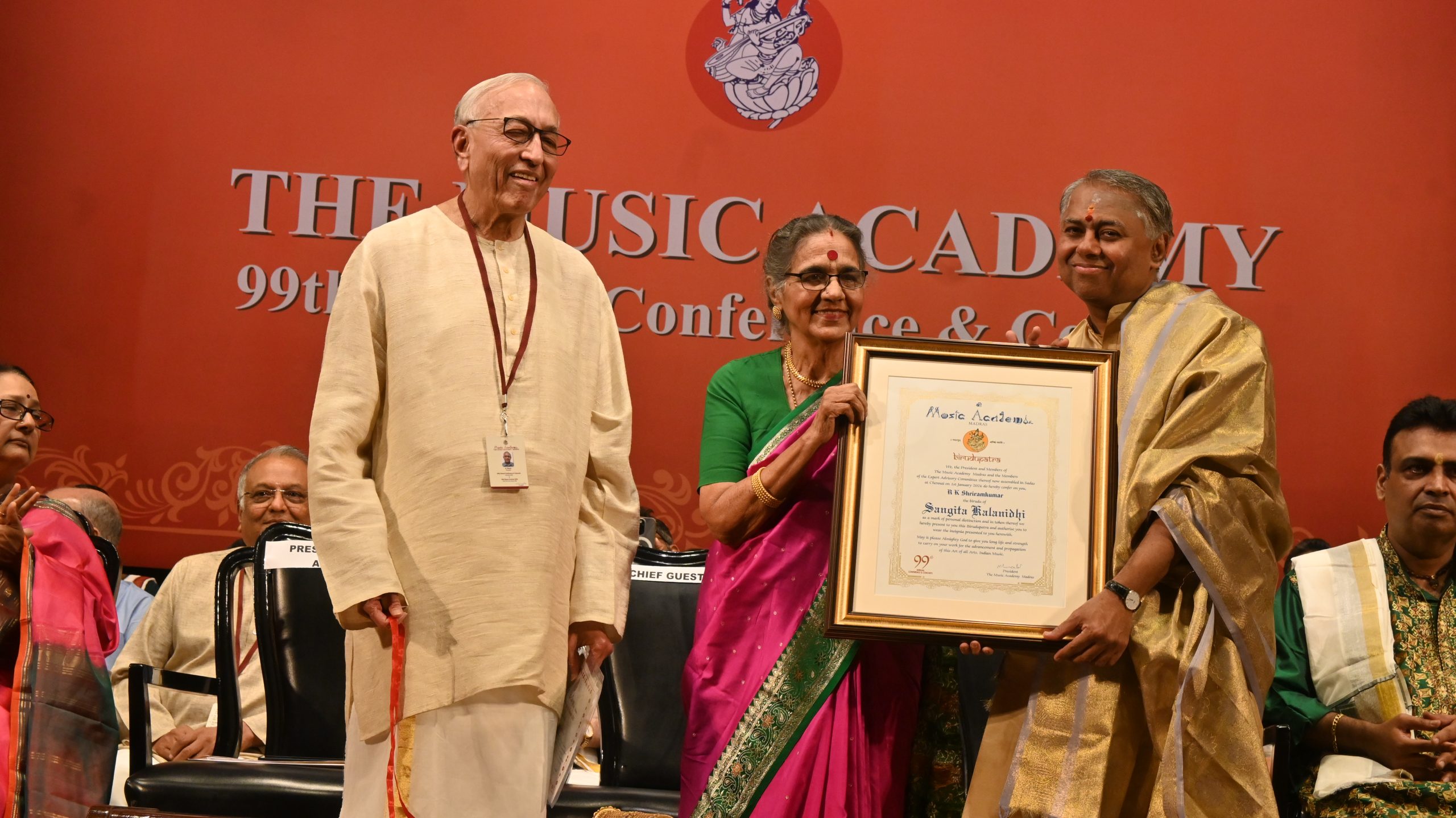 Vidushi N Rajam’s presidential address at the Sadas