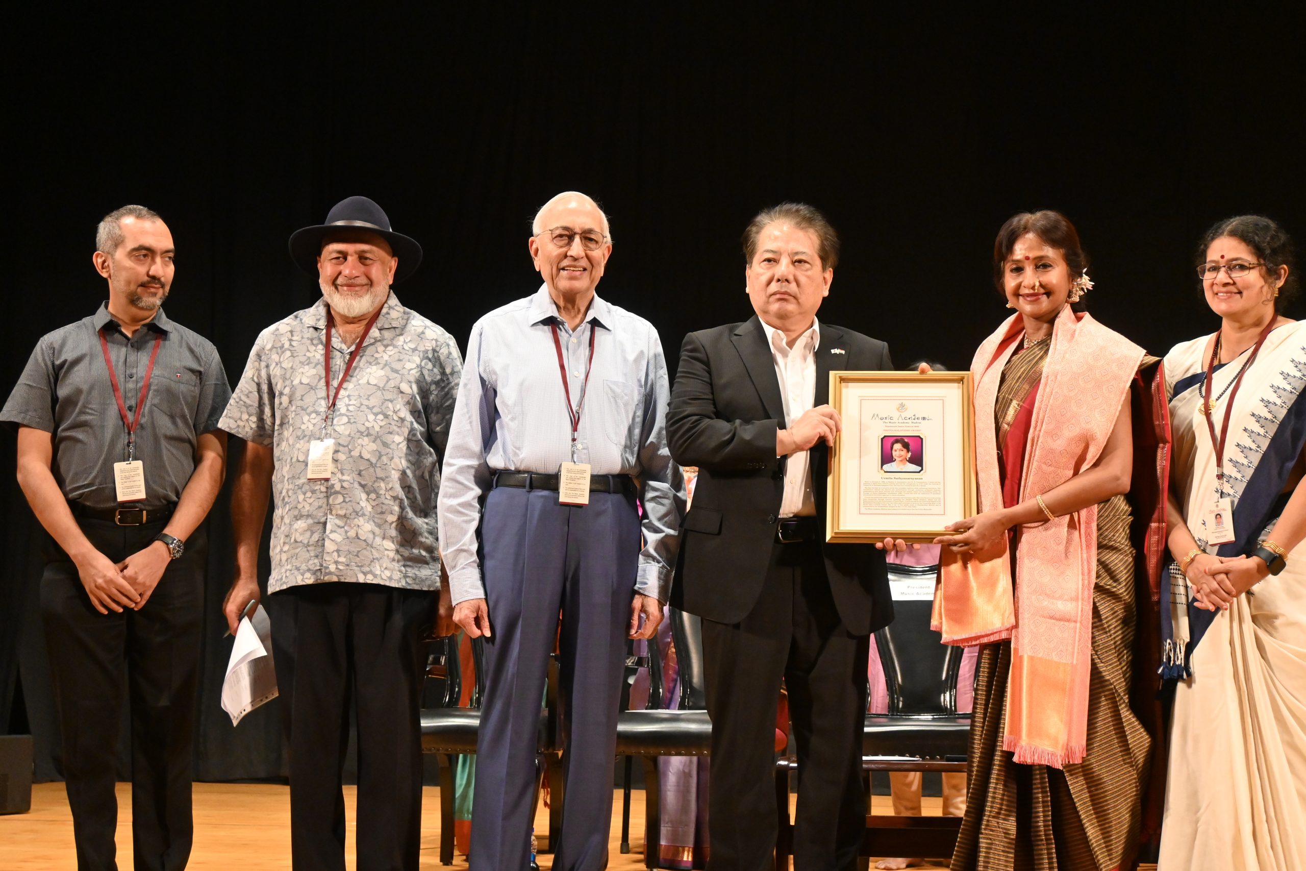 Urmila Sathyanarayanan conferred the Nritya Kalanidhi